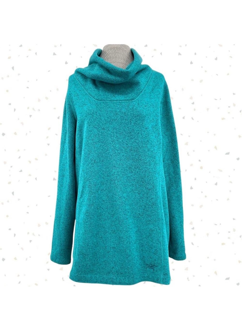 Arc'Teryx Desira Tunic Niagara Teal Fleece Pullover Sweater Spring Ski Size XL